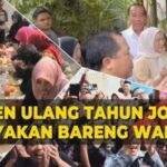 Meriah! Ditemani Iriana, Jokowi Rayakan Ulang Tahun Bareng Warga di Kediaman