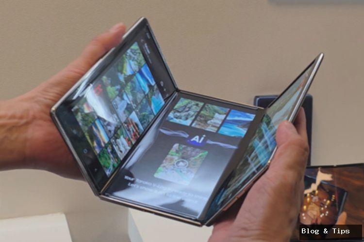 Smartphone Layar Lipat Tiga Pertama Samsung Rilis 9 Juli?